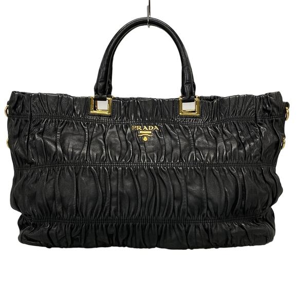PRADA Gathered Bag Tote Bag BN2076 - Picture 1 of 16